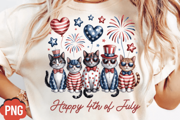 4th of July Patriotic Cat Sublimation: Creating Festive Apparel and Decor