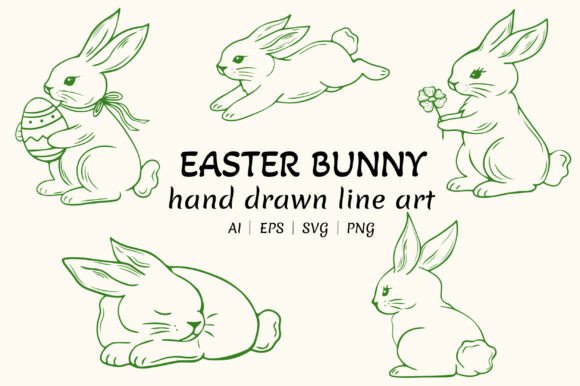 Easter Bunny Line Art Bundle – Hand Draw: A Practical Guide for Creators