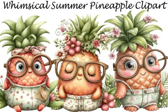 Evaluating Whimsical Summer Pineapple Clipart for Creative Projects