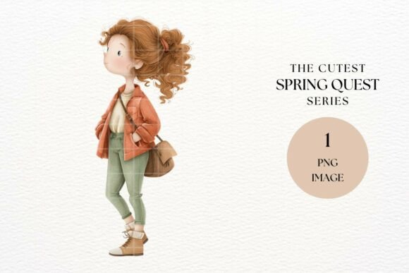 Integrating the Curly Traveler Girl Clipart Character into Creative Workflows
