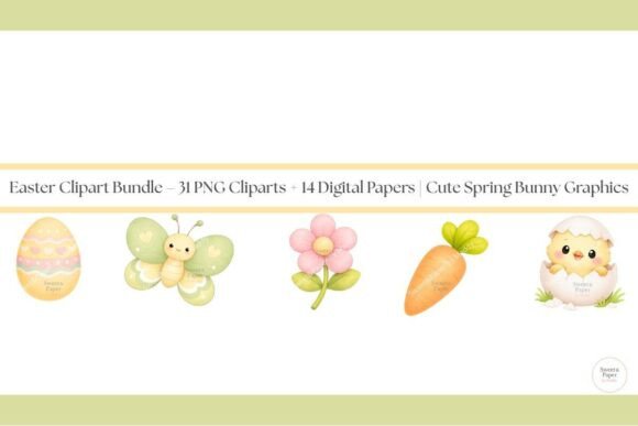 Integrating the Cute Easter Clipart Papers Bundle into Creative Workflows