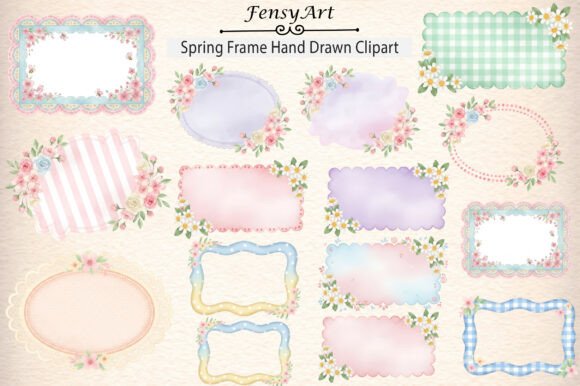 Spring Frame Hand Drawn Clipart: A Guide to Authentic Seasonal Design