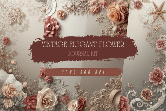 Vintage Elegant Flower Journal Kit: A Practical Guide to Digital Paper Success
